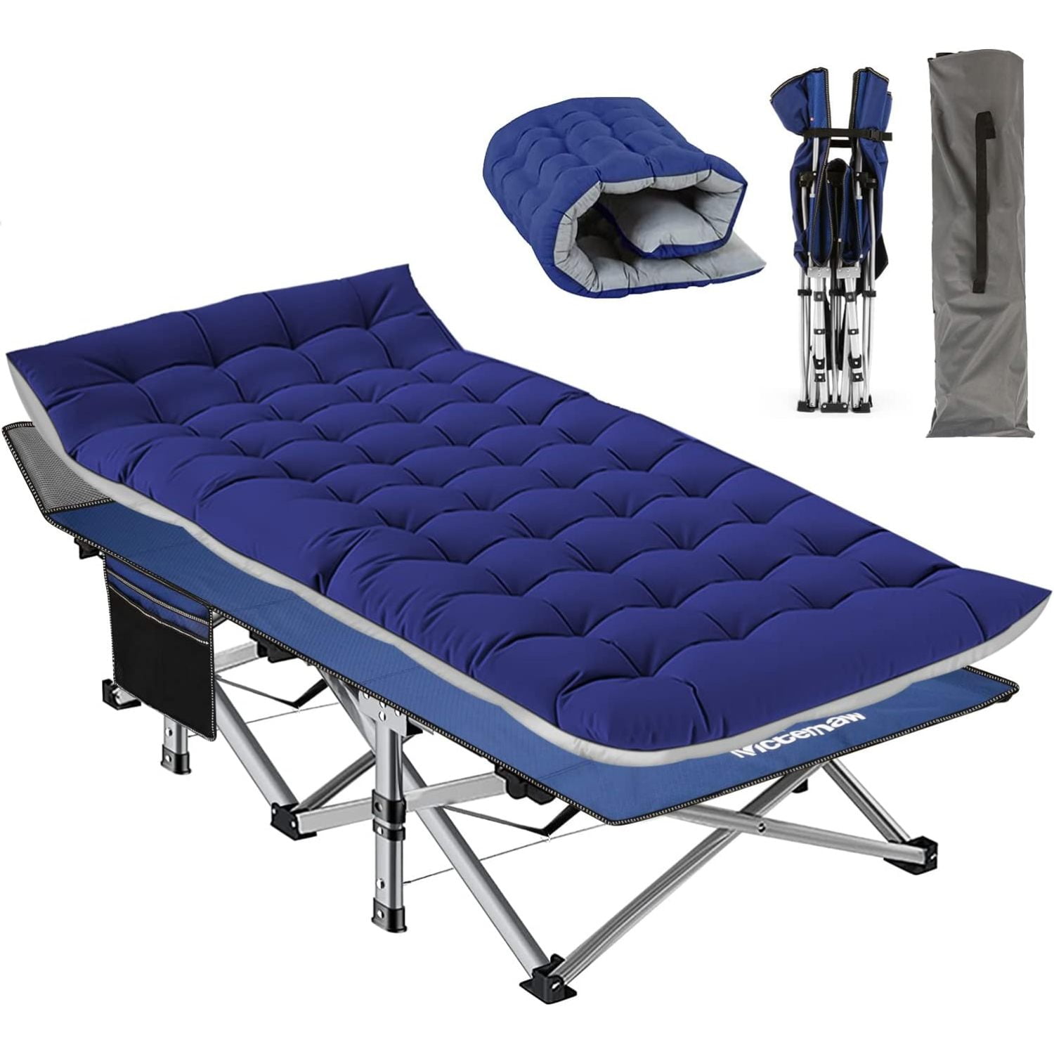 HetayC Folding Camping Cot, Portable Camping Cot for Adults, 900LBS