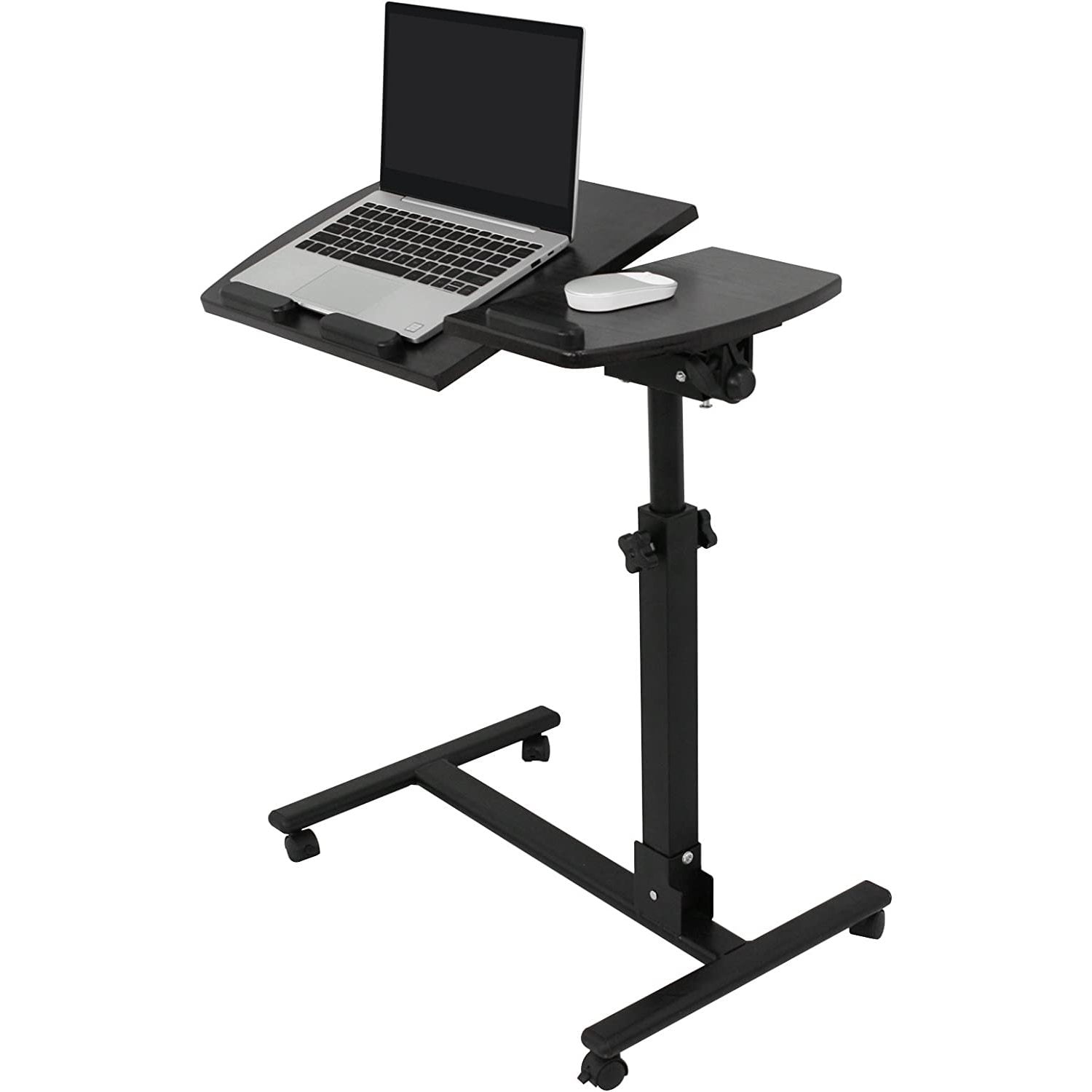 HetayC Folding MultiAdjustable Rolling Laptop Desk 360° Swivel 180