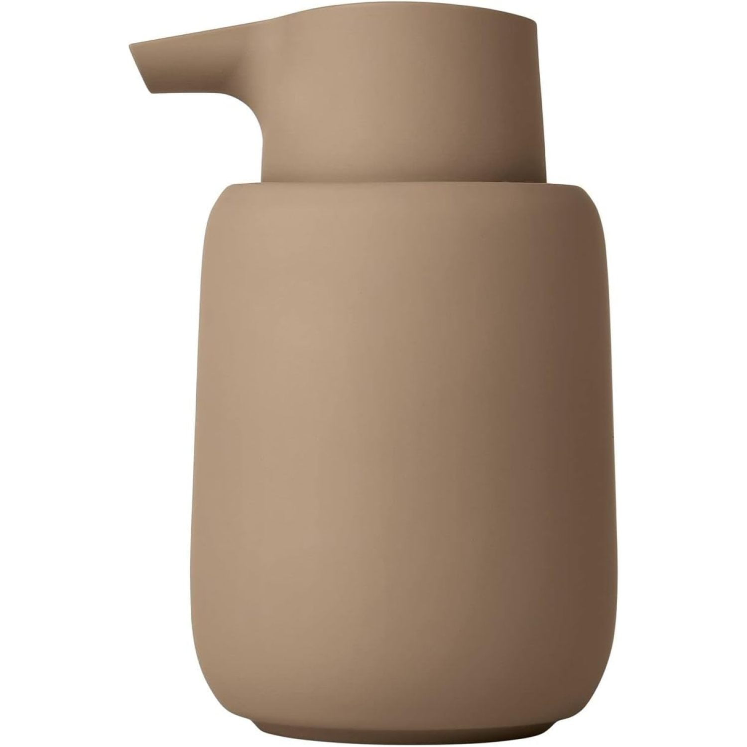 Taupe Ceramic Silicone Soap Dispenser