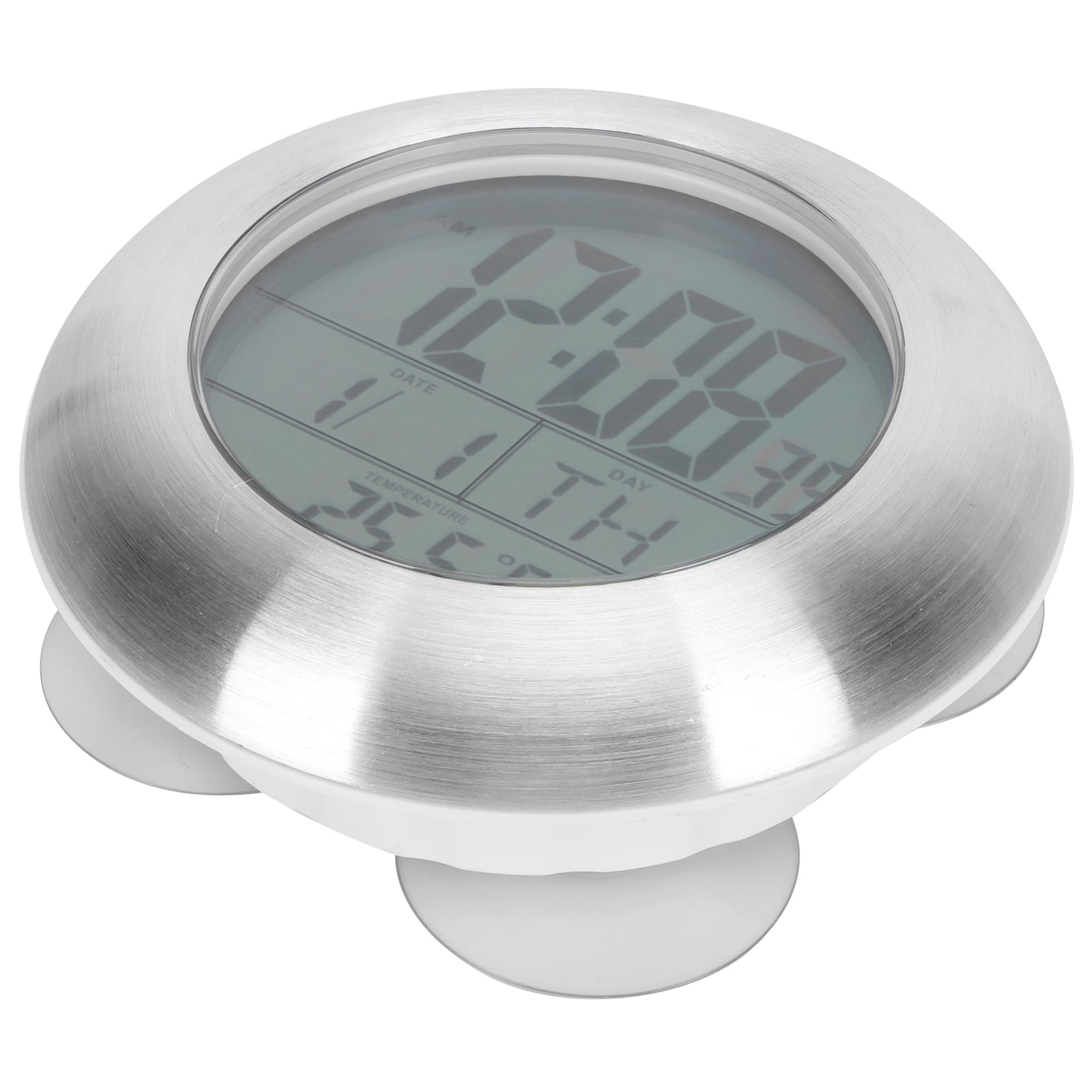 HetayC Shower Wall Clock Portable Waterproof Digital Clock With Temperature Calendar Display