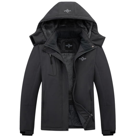 Heting Women's Heavyweight Winter Parka with Plush Fleece Lining & Quilted Insulation Windproof Hooded Outdoor Coat Dark Grey Small