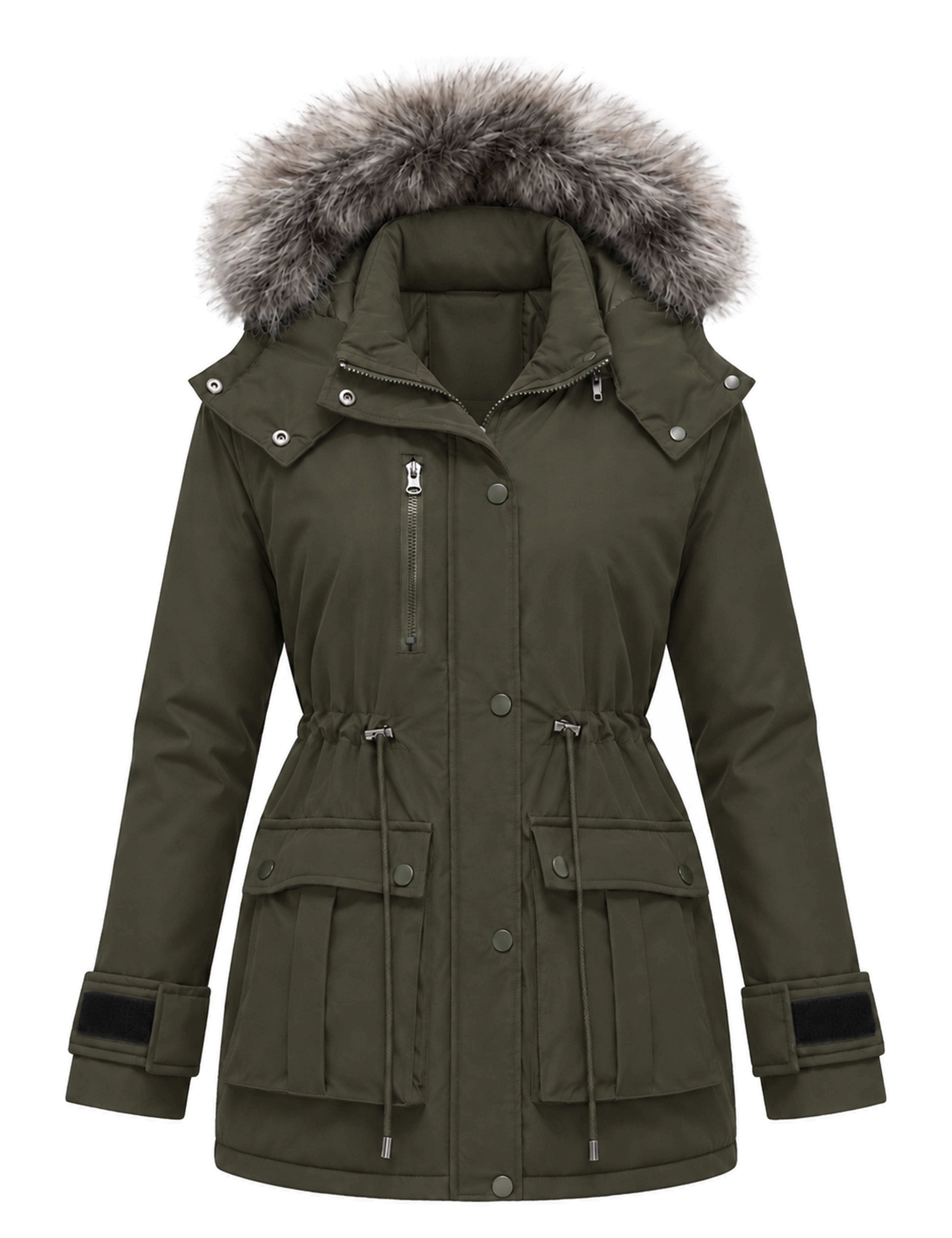 Heting Women's Quilted Waterproof Winter Parka Coat Cozy Warm Puffer ...