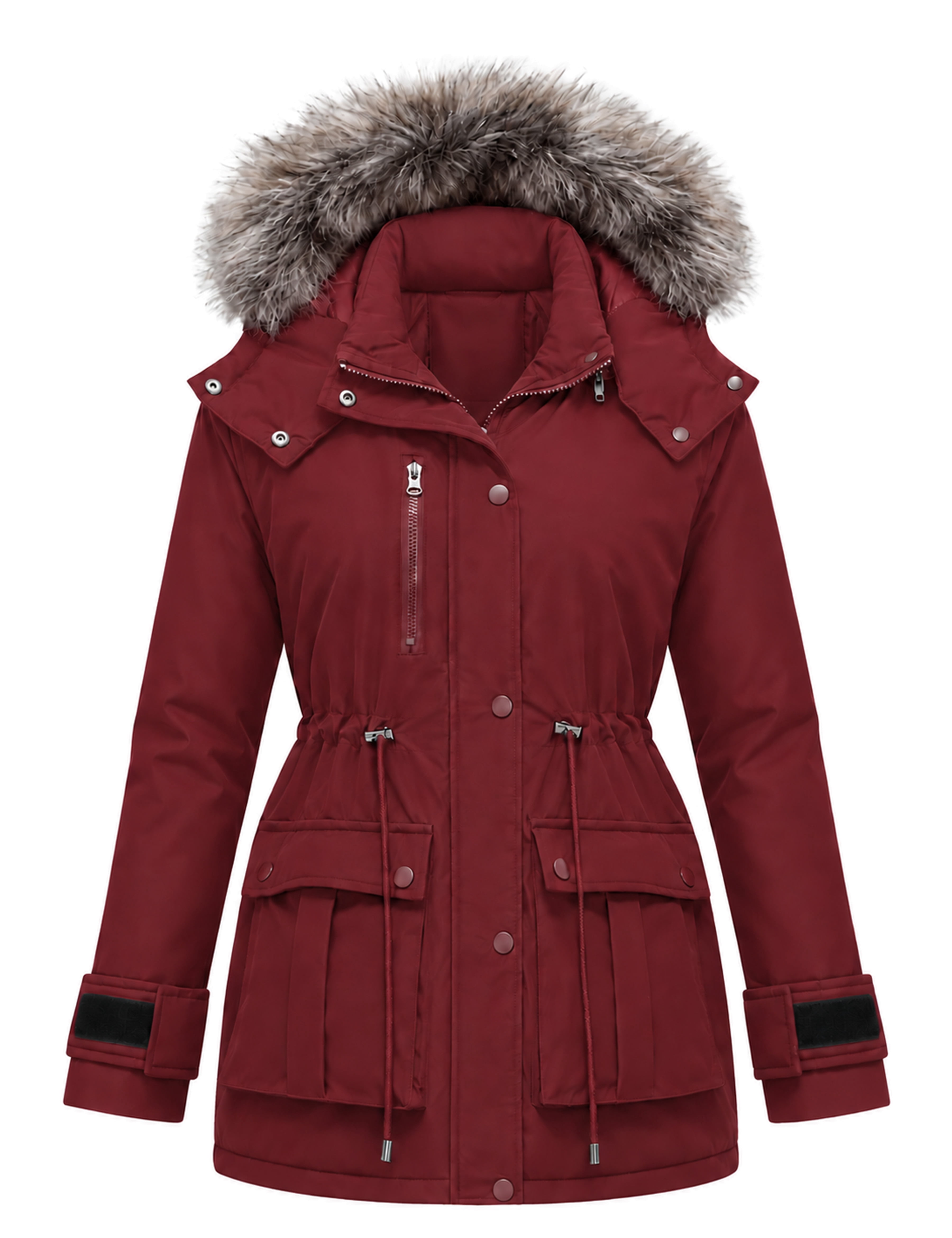 Heting Women's Thicken Waterproof Winter Parka Coat Quilted Puffer ...