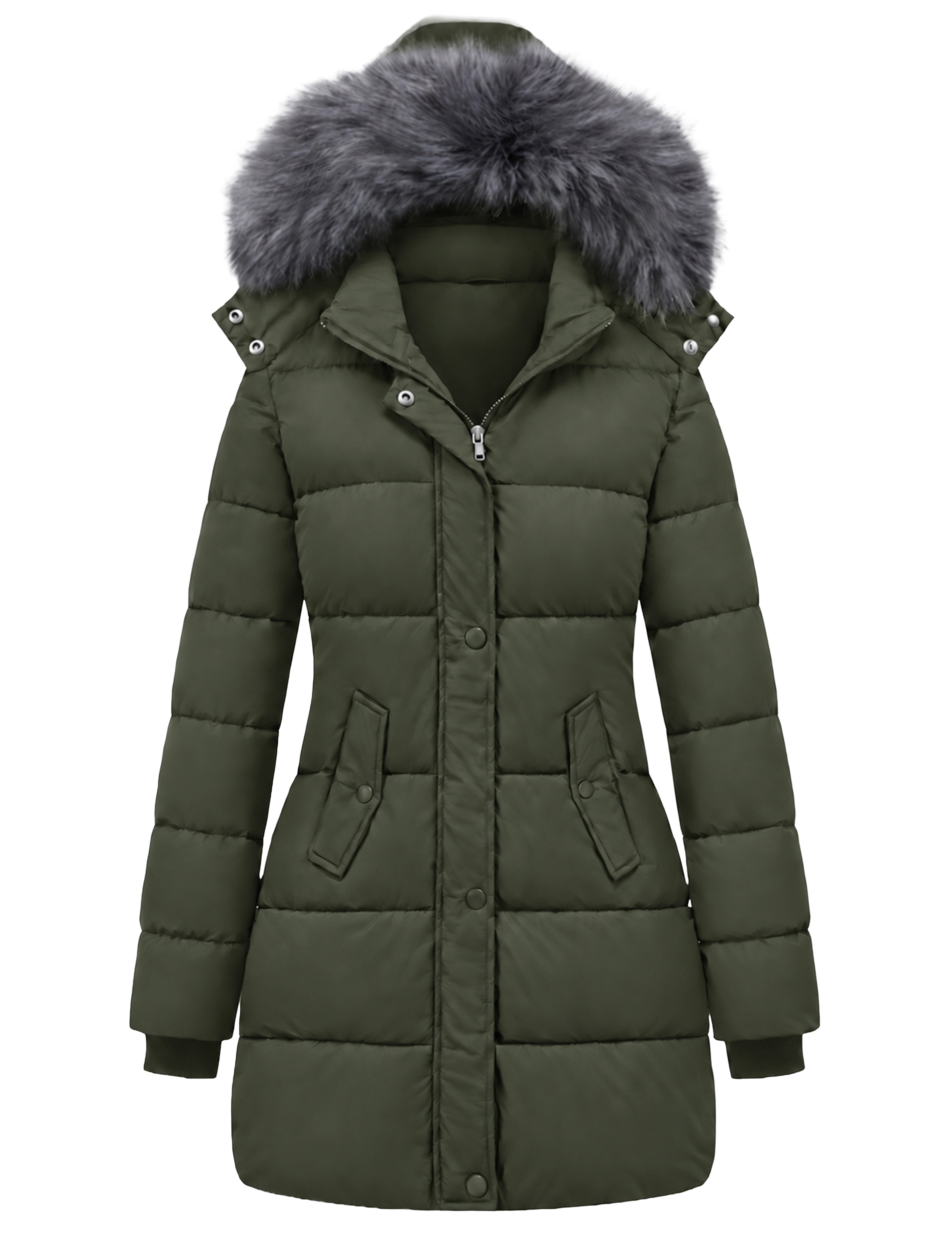 Heting Women's Winter Coat Insulated Jacket Warm Outerwear with ...