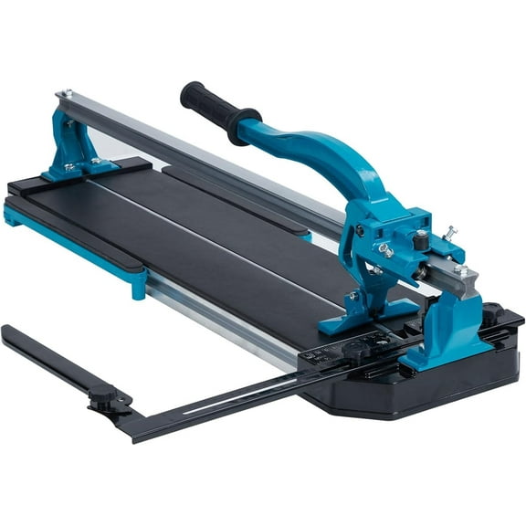 Hetoy 24 Inch Manual Tile Cutter – Single Rails Design Ceramic Tile Cutter with Tungsten Carbide Scoring Wheel, Laser Guided Precision, and Anti-Skid Feet – Ideal for Various Flooring Projects