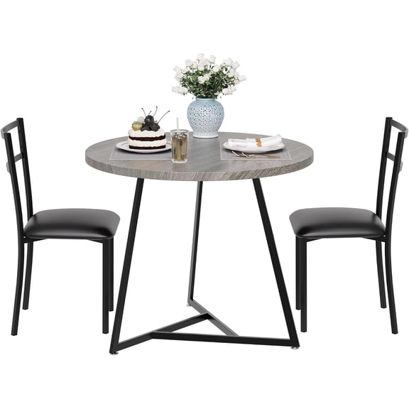 Hetoy Bar Stools Set of 2 - 37 Inch Cozy Upholstered Bar Chairs with Metal Legs and Backrest, Kitchen Height Stools for Dining Room, Kitchen, and Party,Gray