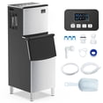 thumbnail image 1 of Hetoy Commercial Ice Machine – 350LBS/Day Stainless Steel Ice Maker with 200LBS Storage, Self-Cleaning Mode, Adjustable Ice Thickness, Fast Ice Production in 5-15 Minutes, 1 of 8
