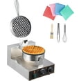 thumbnail image 1 of Hetoy Commercial Waffle Cone Maker - 1200W / 110V Electric Ice Cream Cone Maker Machine with 8.3” Stainless Steel Non-Stick Baking Tray, Temperature & Time Control for Home and Restaurants, 1 of 7