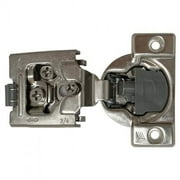 Hettich HT929476400 0.75 in. 105 deg Face Frame OL Soft Clamp Screw on Clip Hinge, Nickel