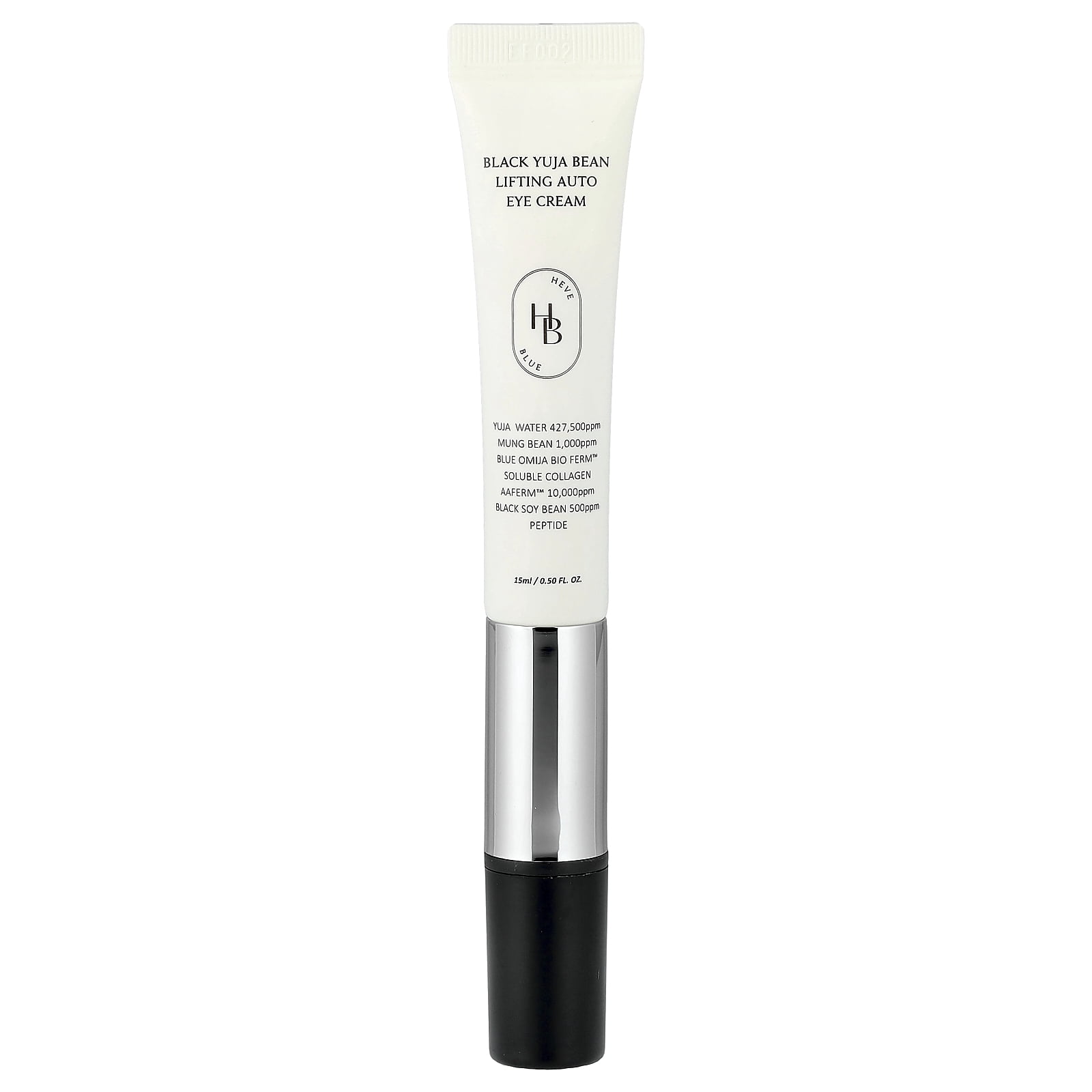 HeveBlue Black Yuja Bean Lifting Auto Eye Cream, 0.5 fl oz (15 ml)