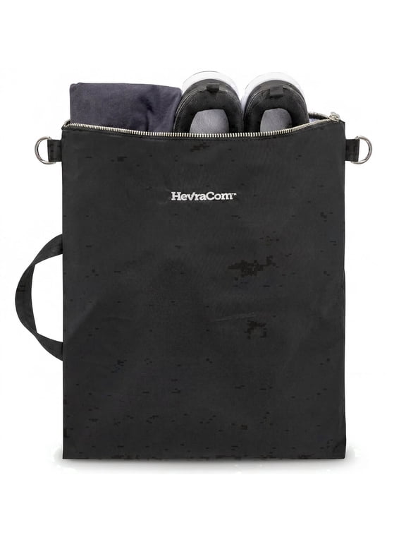 Waterproof Wet Bag for Gym Clothes, Swimsuits and Shoes, Odor-Resistant Travel Laundry Bag, Black, 14 x 17.5 in