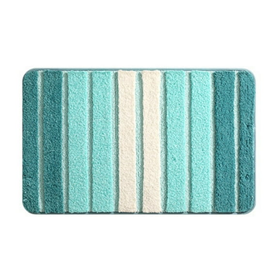 Hewann Absorbent Bath Mat Non-Slip Absorbent Bath Mat Rug | Machine Washable Microfiber Bathroom Carpet | Turquoise Teal Piano Design for Home, Gym, Shower | Gift for Family & Friends