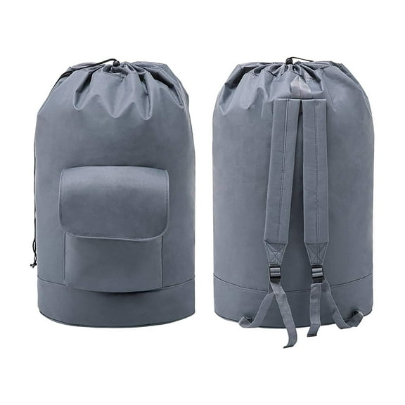 Hewann Backpack Laundry Bag - Large Capacity with Adjustable Padded Straps - Travel-Friendly Laundry Backpack with Drawstring Closure for College and Apartments