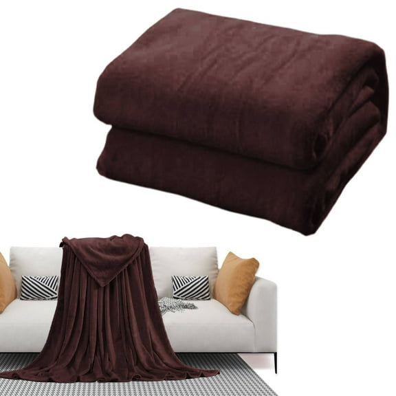 Hewann Cooling Blankets for Hot Sleepers - Summer Blanket Thin Lightweight Breathable Soft Double Side Enhanced Cooling for Bed Couch Sofa, Keep Cool for Night Sweats,Cloth,Brown,100×140cm,1PC