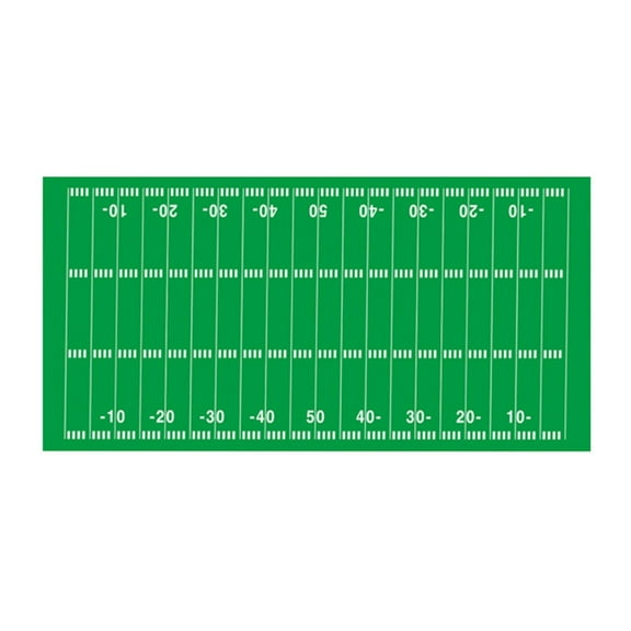 Hewann Football Tablecloth Football and Rugby Plastic Tablecloths - 54 x 108 inches, Disposable Cover for Sports Parties, Outdoor Events, and Tailgates - for Football & Rugby Fans
