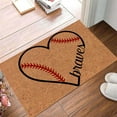thumbnail image 1 of Hewann Fun Doormat Sports Baseball Rug Non-Slip Absorbent Carpet for Entryway, Bathroom, Kitchen | Fun Alphabet Theme for Home Decor & Gift Sports Area Rug, 1 of 7