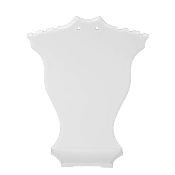 Hewann Necklace Display Holder Jewelry Bust Display Stand - Stylish Plastic Hanger for Necklaces and Earrings - for Trade Shows and Jewelry Stores - Elegant Organization for Home Decor