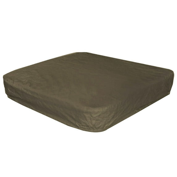 Hewann Square Hot Tub Cover - Heavy Duty Waterproof Protector for Outdoor Spa - Adjustable Ties - Multiple Sizes & Colors Available