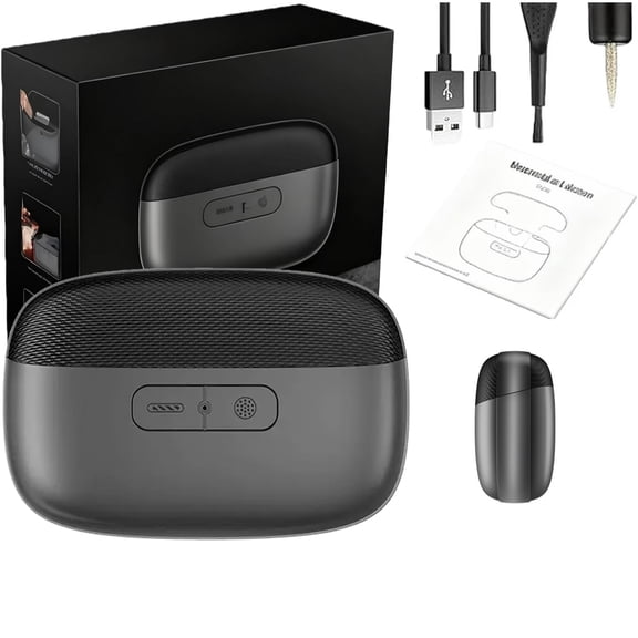 Hewelth Easyclip Smart Nail Clipper, Hand & Foot Compatible Hewelth Electric Nail Clipper, 3-in-1 Multi-Functional Smart Nail Clippers for Seniors Led Light Scraps Storage(Black))