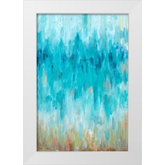 Hewitt, L. 11x14 White Modern Wood Framed Museum Art Print Titled - Beach Gaze