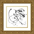 thumbnail image 1 of Hewitt, L. 12x12 Gold Ornate Wood Framed with Double Matting Museum Art Print Titled - Abstract Splash II, 1 of 4