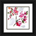 thumbnail image 1 of Hewitt, L. 15x15 Black Ornate Wood Framed with Double Matting Museum Art Print Titled - Spring Floral II, 1 of 4