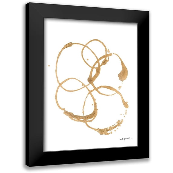 Hewitt, L. 15x18 Black Modern Framed Museum Art Print Titled - Gold Dreams I