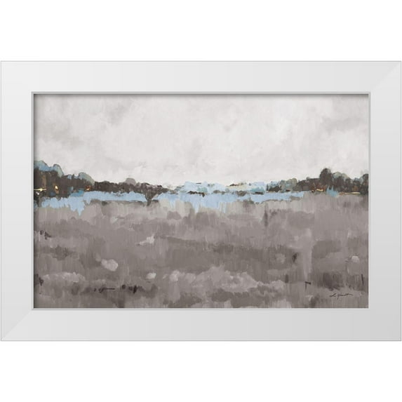 Hewitt, L. 18x13 White Modern Wood Framed Museum Art Print Titled - Free Spirit Grey