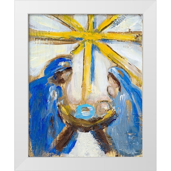 Hewitt, L. 20x24 White Modern Wood Framed Museum Art Print Titled - Nativity