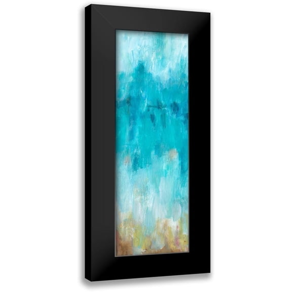 Hewitt, L. 7x14 Black Modern Framed Museum Art Print Titled - Beach Gaze Panel II