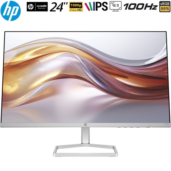 Hewlett Packard 94C17AA#ABA 524sf Series 5 24" FHD 100Hz 1500:1 5ms IPS Monitor Black/Silver