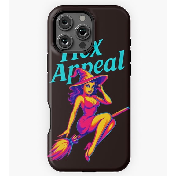 Hex Appeal Witch Retro Pin Up Halloween Sexy Witch GA6099 Phone Case for iPhone 11 to 17 Pro Max