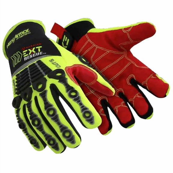 Hex Armor EXT Rescue Glove, Chrome Barrier, X-Large, Size 10