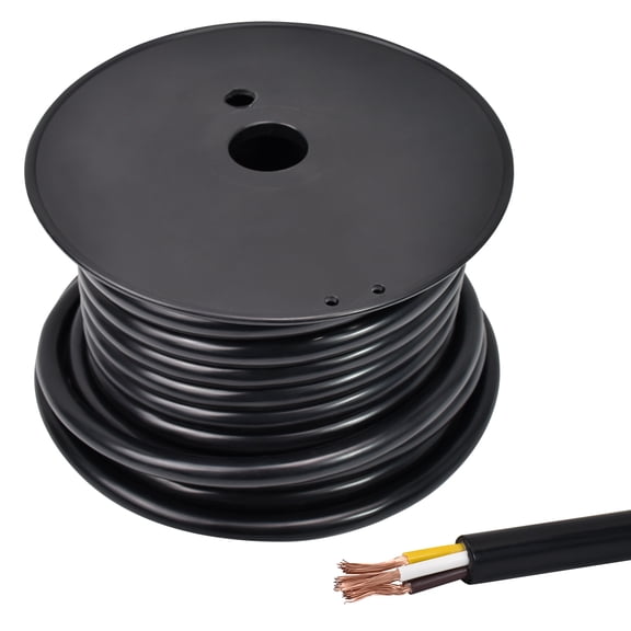 Hex Autoparts 100ft 14 Gauge 7-Way Trailer Wire Insulated CCA Conductor Cable for RV and Towing