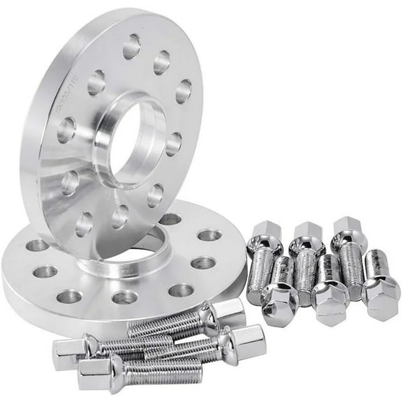 Hex Autoparts 2PCS 10mm Hubcentric Wheel Spacers Adapters 5x100 / 5x112 Fits For VW Audi 57.1mm Bore