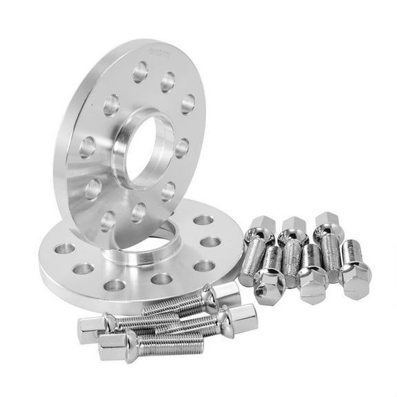 Hex Autoparts 2PCS 5x100 / 5x112 Hubcentric Wheel Spacers with 57.1mm CB 14x1.5 Studs For VW Audi (12mm Thickness)