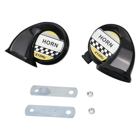 Hex Autoparts 2x 12V 125db Upgraded Snail Horns for Toyota Camry Tacoma RAV4 Corolla Highlander Pair