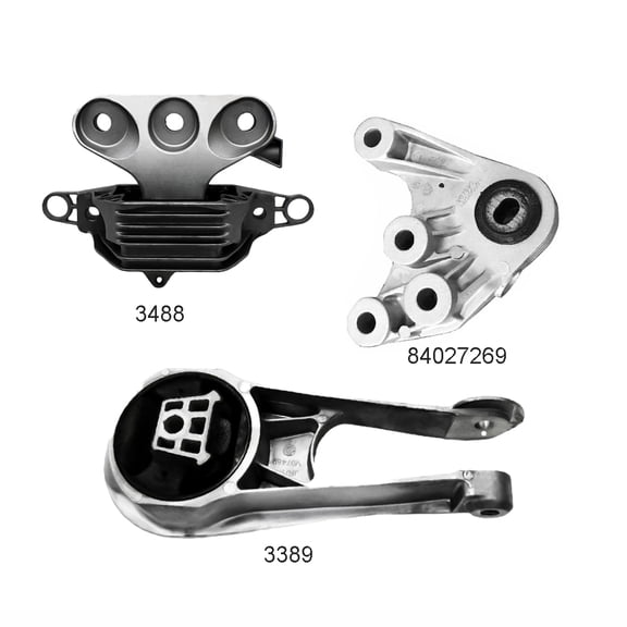 Hex Autoparts 3Pcs Engine Motor Mount Set for 2016-2021 Chevrolet Malibu 1.5L Auto Trans CVT
