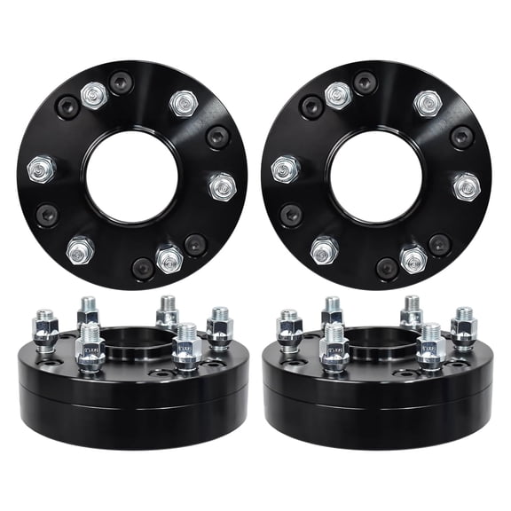 Hex Autoparts 4pcs 5x150mm to 6x5.5 Hubcentric Conversion Adapters 2" 14x1.5 Studs for Toyota Land Cruiser Sequoia Tundra 5 to 6 Lug