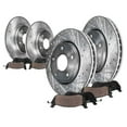 thumbnail image 1 of Hex Autoparts 4pcs Front & Rear Disc Brake Rotors + 8pcs Ceramic Brake Pads for Honda CR-V, 1 of 6