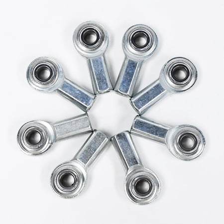 Hex Autoparts 8 QTY RH 5/16"-24 Thread x 5/16"Bore, Female Thread Heim Joints, Rod Ends(CFR-5)