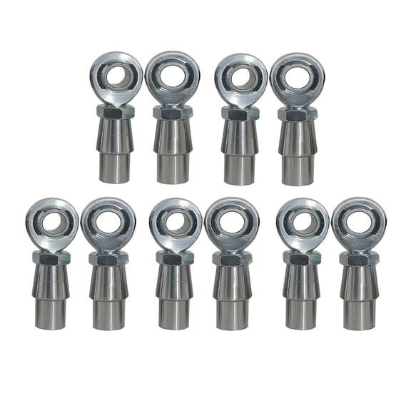 Hex Autoparts Chromoly 5 Pair 3/4 x 3/4-16 Rod End Kit Heim Joints Ends XMRL12 Bung .120 Wall