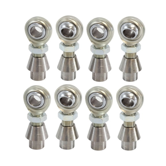 Hex Autoparts Economy 4 Link 3/4" x 3/4"-16 Rod End Kit Heim Joint Bungs .250" Wall
