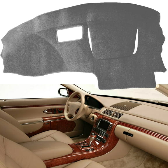 Hex Autoparts For Chevy Cavalier 1995-2005 Mat Dash Cover Dashmat Dashboard Carpet Dark Gray