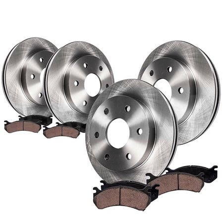 Hex Autoparts Front & Rear Disc Rotors+ Brakes Pads for 2003-2006 Ford Expedition Navigator