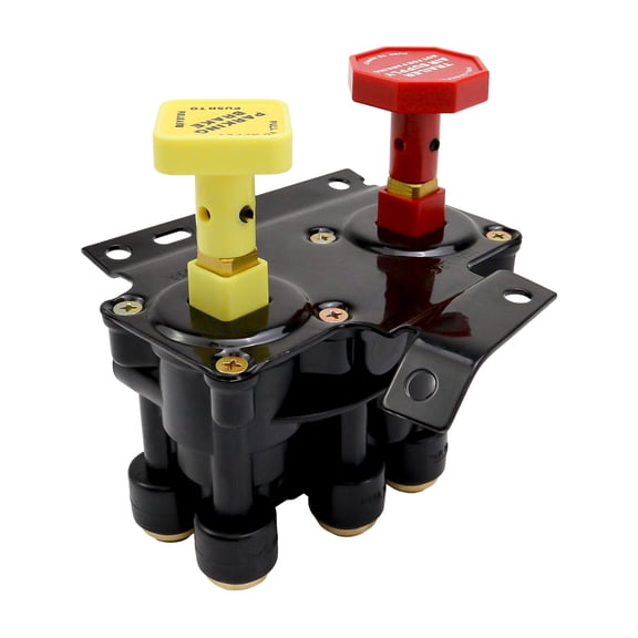 Hex Autoparts KN20619 MV-3 Dash Air Brake Control Valve with 3/8 Push to Connect Port for Freightliner, Haldex, Volvo, Trucks and Trailers KN-20619