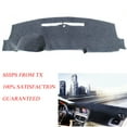 thumbnail image 1 of Hex Autoparts Mat Dash Cover Pad for GMC Sierra 1500 2500 3500 2014-2016 2017 Dark Gray Grey, 1 of 1