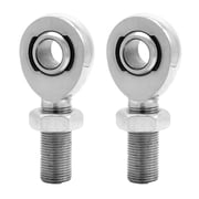 Hex Autoparts RH & LH Chromoly Heim Joint Rod End 3/4"-16 Thread x 5/8" Bore Jam Nut XMRL10-12