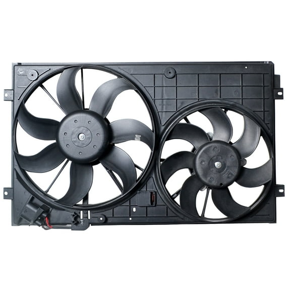 Hex Autoparts Radiator Condenser Cooling Fan Motor for 2006-2015 Volkswagen Jetta 1K0959455ET