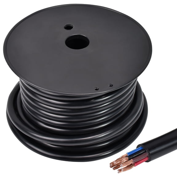 Hex Autoparts Trailer Wire 14 Gauge 7 Way, CCA Wire RV Cable Conductor Cord Insulated Stranded Copper Clad Aluminum, Heavy Duty Extension Cable for Utility Trailer, RV, Automotive (50ft)